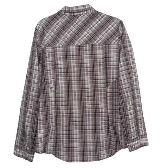 Hi-Tec  Women's  Long Sleeve Plaid Shirt XL 100% Polyester - Picture 7 of 9